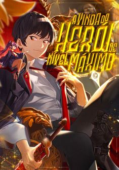 Capa da novel A Vinda do Herói de Nível Máximo