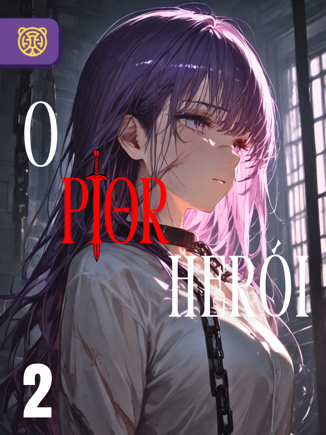 Capa da novel O Pior Herói
