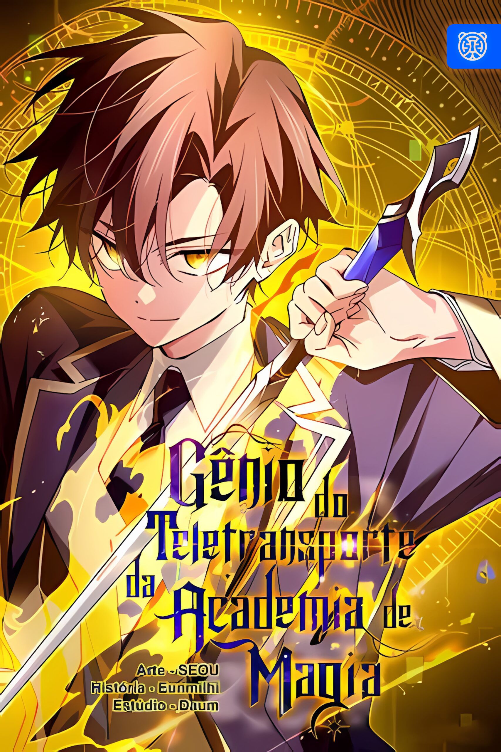 Capa da novel Gênio do Teletransporte da Academia de Magia