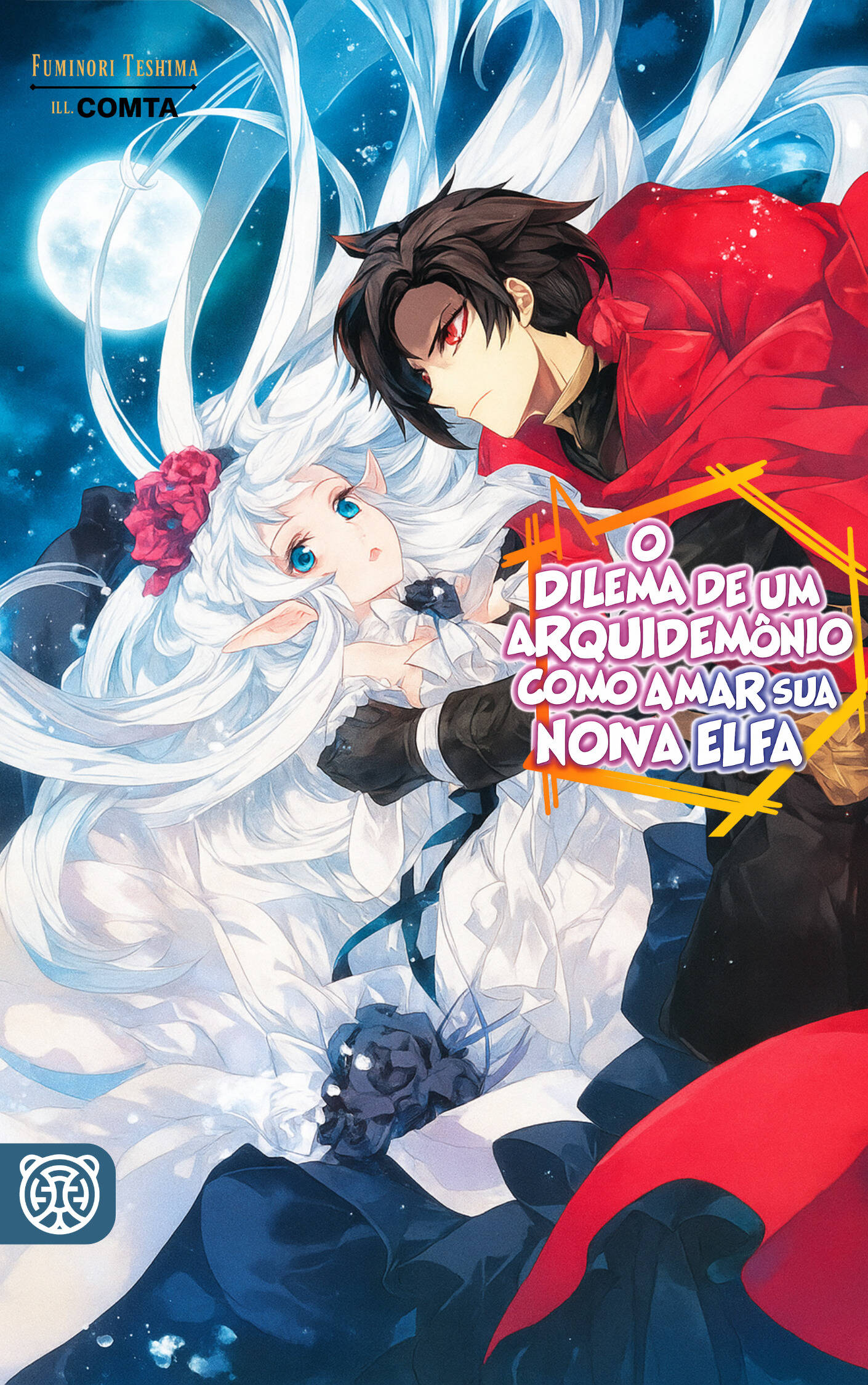 Capa da novel O Dilema de Um Arquidemônio: Como Amar sua Noiva Elfa