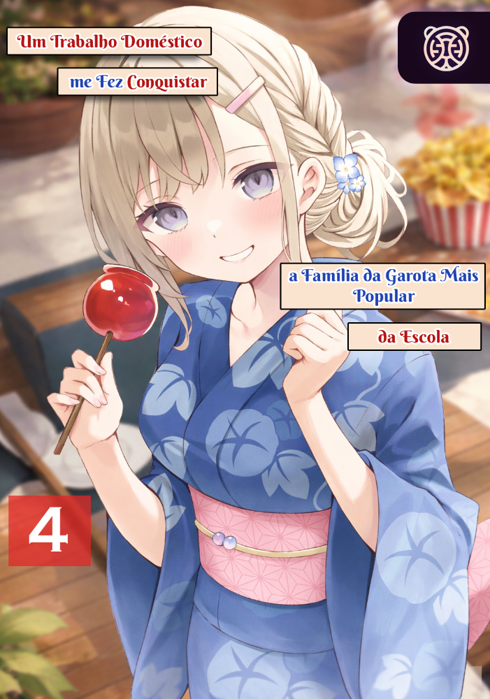 Capa da novel Um Trabalho Doméstico me Fez Conquistar a Família da Garota Mais Popular da Escola