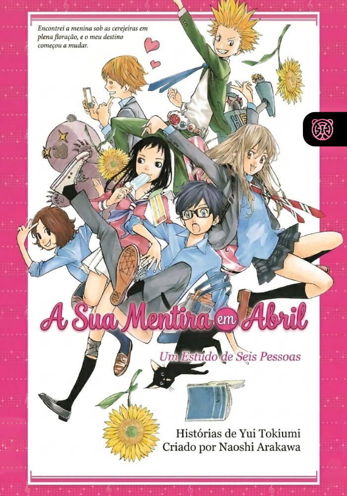 Capa de A Sua Mentira em Abril: Um Estudo de Seis Pessoas