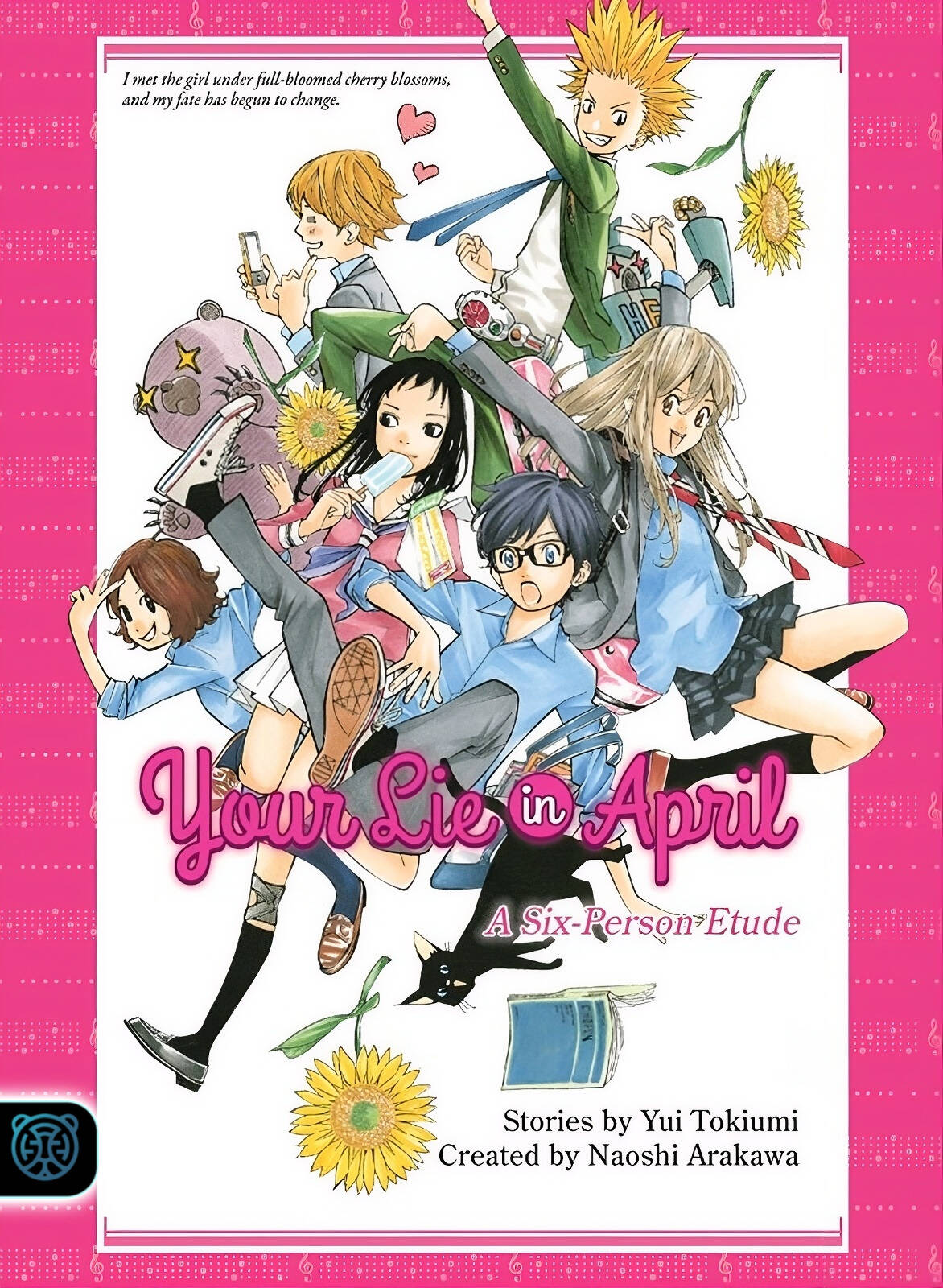 Capa da novel A Sua Mentira em Abril: Um Estudo de Seis Pessoas