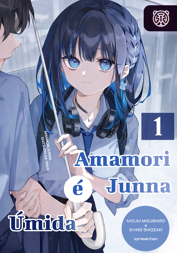 Capa da novel Amamori Junna é Úmida